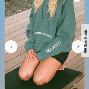 Green 'I Love You' Pullover Hoodie